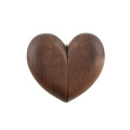 Heart Shaped Wooden Wedding Ring Earring Necklace Storage